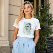 Load image into Gallery viewer, Йордан Йовков — „Жената, момче, е рай, жената е вечна мъка…“ | ARTRIOTI Organic T-Shirt