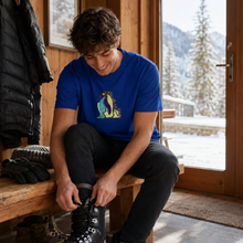 Load image into Gallery viewer, Penguins – Go with the Floe! 🐧 – Embroidered Unisex T-Shirt