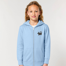 Load image into Gallery viewer, DOG - Embroidered kids' zip-thru hoodie sweatshirt