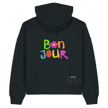 Load image into Gallery viewer, B🌸N JOUR - Embroidered women's hoodie sweatshirt