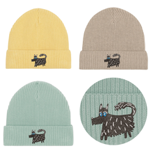 Load image into Gallery viewer, Dog – Embroidered Organic Cotton Stretch Beanie