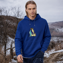 Load image into Gallery viewer, Penguins – Go with the Floe! 🐧 – Embroidered Unisex Hoodie