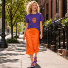 Load image into Gallery viewer, Lion – Wake Up Beauty, It's Time to Beast 🦁 – Embroidered Women's T-Shirt