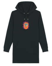 Load image into Gallery viewer, Lion - WAKE UP BEAUTY, IT&#39;S TIME TO BEAST. - Embroidered WOMEN&#39;S HOODIE DRESS
