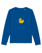 Load image into Gallery viewer, DUCK - Quack, quack - Embroidered WOMEN'S RELAXED FIT SWEATSHIRT