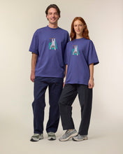 Load image into Gallery viewer, Natural born chiller...-The Unisex Oversized High Neck T-Shirt - Embroidered