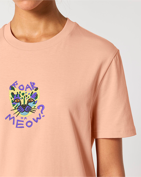 ROAR or MEOW? 🐯 - Embroidered UNISEX T-shirt