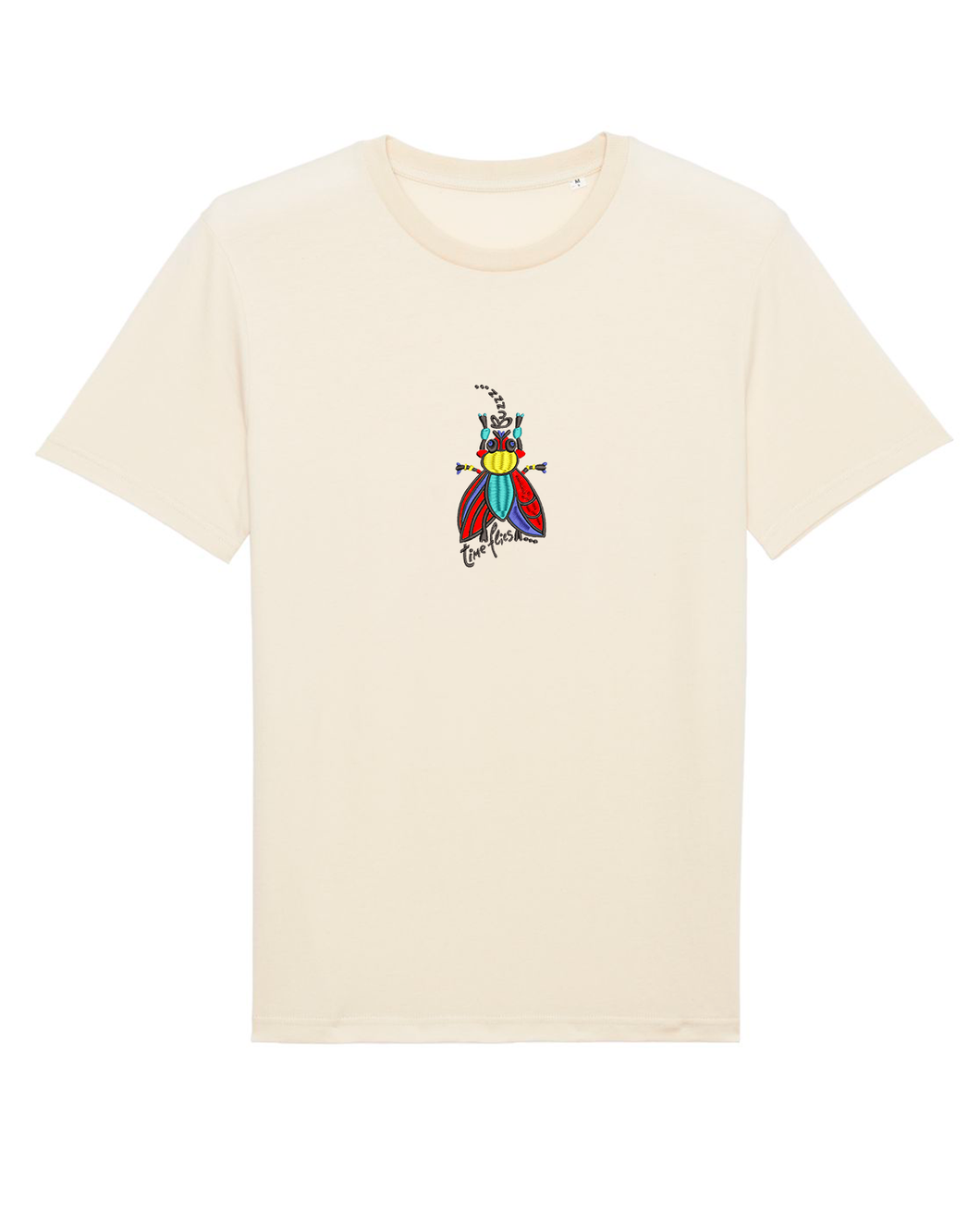 Buzz...time flies... 🦟- Embroidered unisex T-shirt