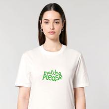 Load image into Gallery viewer, MATCHA PLEASE - Embroidered UNISEX T-shirt