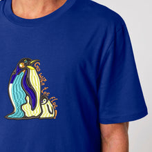 Load image into Gallery viewer, Penguins - Go with the floe!- Embroidered UNISEX T-shirt