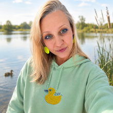 Load image into Gallery viewer, Quack! Quack! 🦆 – Embroidered Women's Hoodie