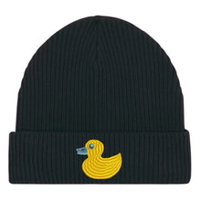 Load image into Gallery viewer, Duck 🦆 – Embroidered Organic Cotton Beanie