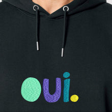 Load image into Gallery viewer, OUI. – Embroidered Unisex Hoodie