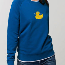 Load image into Gallery viewer, DUCK - Quack, quack - Embroidered WOMEN'S RELAXED FIT SWEATSHIRT