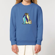 Load image into Gallery viewer, Penguins - Go with the floe! 🐧- Embroidered kids' crew neck sweatshirt
