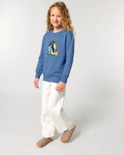 Load image into Gallery viewer, Penguins - Go with the floe! 🐧- Embroidered kids' crew neck sweatshirt