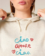 Load image into Gallery viewer, Ciao AMORE Ciao ❤️ - Embroidered women's hoodie sweatshirt