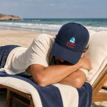 Load image into Gallery viewer, Permanent Holiday ⛵– Embroidered Corduroy Cap