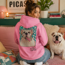 Load image into Gallery viewer, English Bulldog – WOOF! – Printed Unisex Hoodie