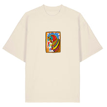Load image into Gallery viewer, HORSE - Yee Haw!-The Unisex Oversized High Neck T-Shirt - Embroidered