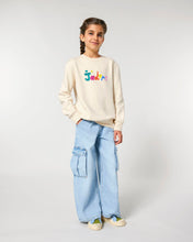 Load image into Gallery viewer, J'ADORE 💛- Embroidered kids' crew neck sweatshirt