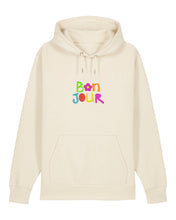 Load image into Gallery viewer, B🌸N JOUR - Embroidered UNISEX hoodie
