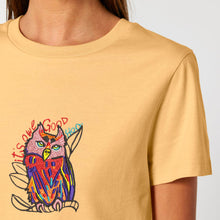 Load image into Gallery viewer, It's Owl Good. Hoo. 🦉 – Embroidered Women's T-Shirt