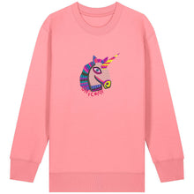 Load image into Gallery viewer, Unicorn 🦄 – Embroidered Kids' Crew Neck Sweatshirt