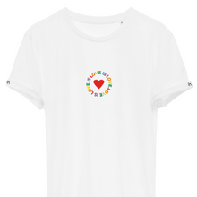 Load image into Gallery viewer, Love Is Love ❤️ – Embroidered Unisex T-Shirt