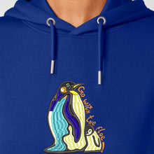 Load image into Gallery viewer, Penguins - Go with the floe!- Embroidered UNISEX hoodie