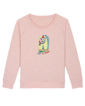 Load image into Gallery viewer, Let it SNOW 🐻‍❄️- Embroidered WOMEN&#39;S RELAXED FIT SWEATSHIRT

