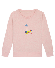 Load image into Gallery viewer, Oh happy day! 🐳- Embroidered WOMEN&#39;S RELAXED FIT SWEATSHIRT
