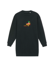 Load image into Gallery viewer, Not give a...duck. 🦆 -  Embroidered WOMEN&#39;S OVERSIZED CREW NECK DRESS
