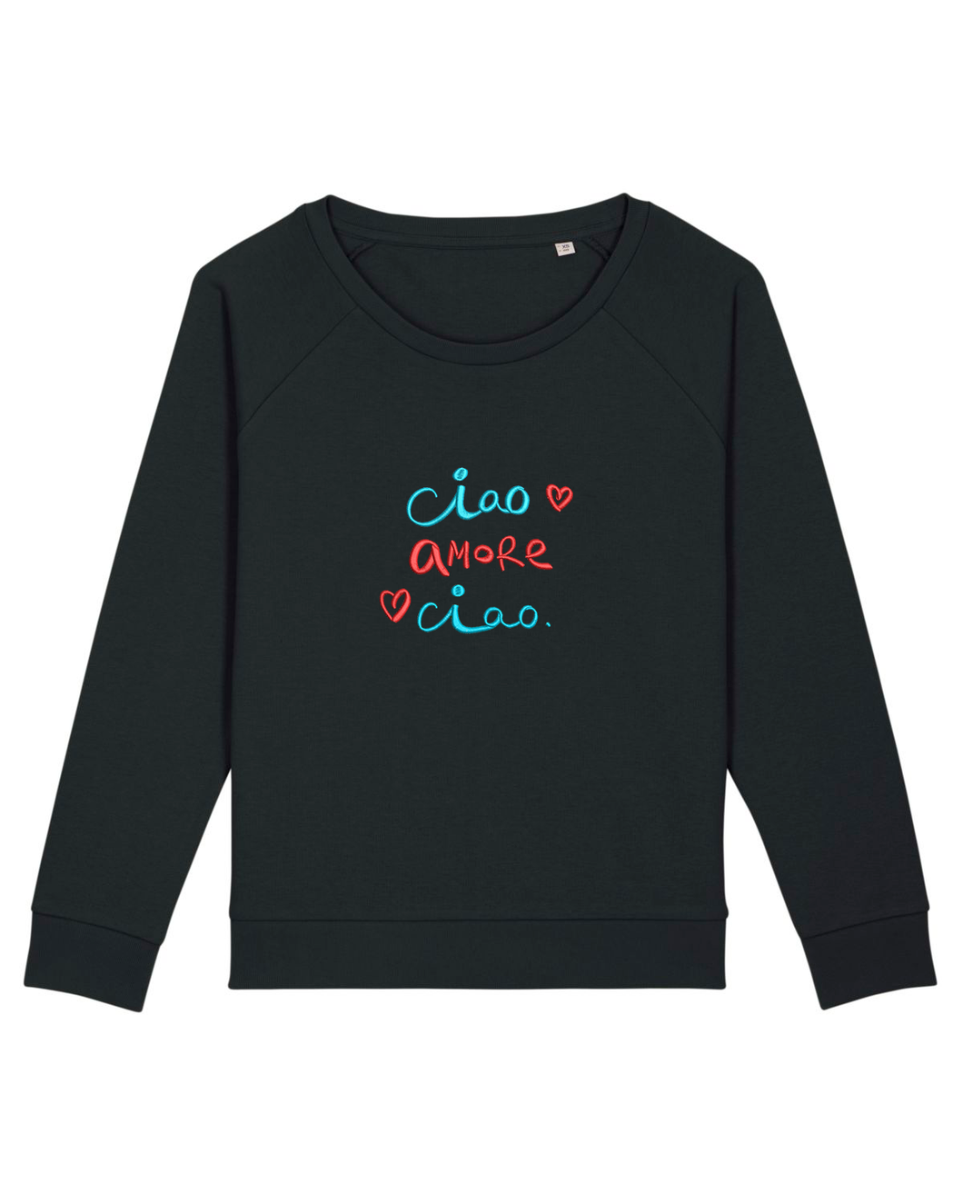 Ciao AMORE Ciao - Embroidered WOMEN'S RELAXED FIT SWEATSHIRT