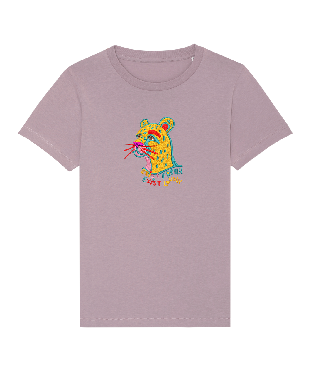 Cheetah - Embroidered kids tshirt-OUTLET🔴