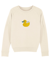 Load image into Gallery viewer, Quack, Quack 🦆- Embroidered women&#39;s sweatshirt-OUTLET🔴
