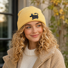 Load image into Gallery viewer, Dog – Embroidered Organic Cotton Stretch Beanie
