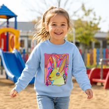 Load image into Gallery viewer, Bunny – Printed Kids' Crew Neck Sweatshirt

