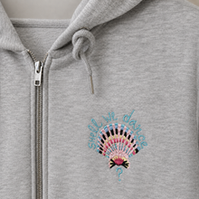 Load image into Gallery viewer, Shell We Dance 🐚 – Embroidered Women’s Zip Hoodie · Last Piece
