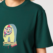 Load image into Gallery viewer, Polar Bear – Let It Snow 🐻‍❄️ – Embroidered Unisex T-Shirt
