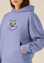 Load image into Gallery viewer, Cheetah - MEOW or ROAR? - Embroidered - mid-light unisex relaxed hoodie sweatshirt
