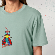 Load image into Gallery viewer, Fly - Buzz...time flies... 🦟- Embroidered unisex T-shirt
