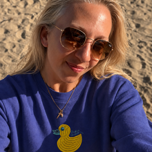 Load image into Gallery viewer, Quack! Quack! 🦆 – Embroidered Women's Sweatshirt
