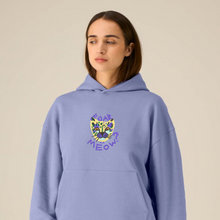 Load image into Gallery viewer, Cheetah - MEOW or ROAR? - Embroidered - mid-light unisex relaxed hoodie sweatshirt
