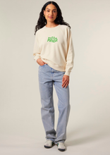 Load image into Gallery viewer, MATCHA PLEASE - Embroidered women&#39;s raglan sweatshirt
