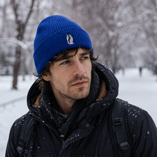 Load image into Gallery viewer, Penguin 🐧 – Organic Cotton Embroidered Beanie
