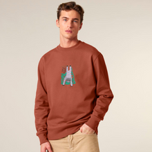 Load image into Gallery viewer, NATURAL BORN CHILLER...- Embroidered UNISEX CREW NECK Sweatshirt

