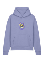 Load image into Gallery viewer, Cheetah - MEOW or ROAR? - Embroidered - mid-light unisex relaxed hoodie sweatshirt
