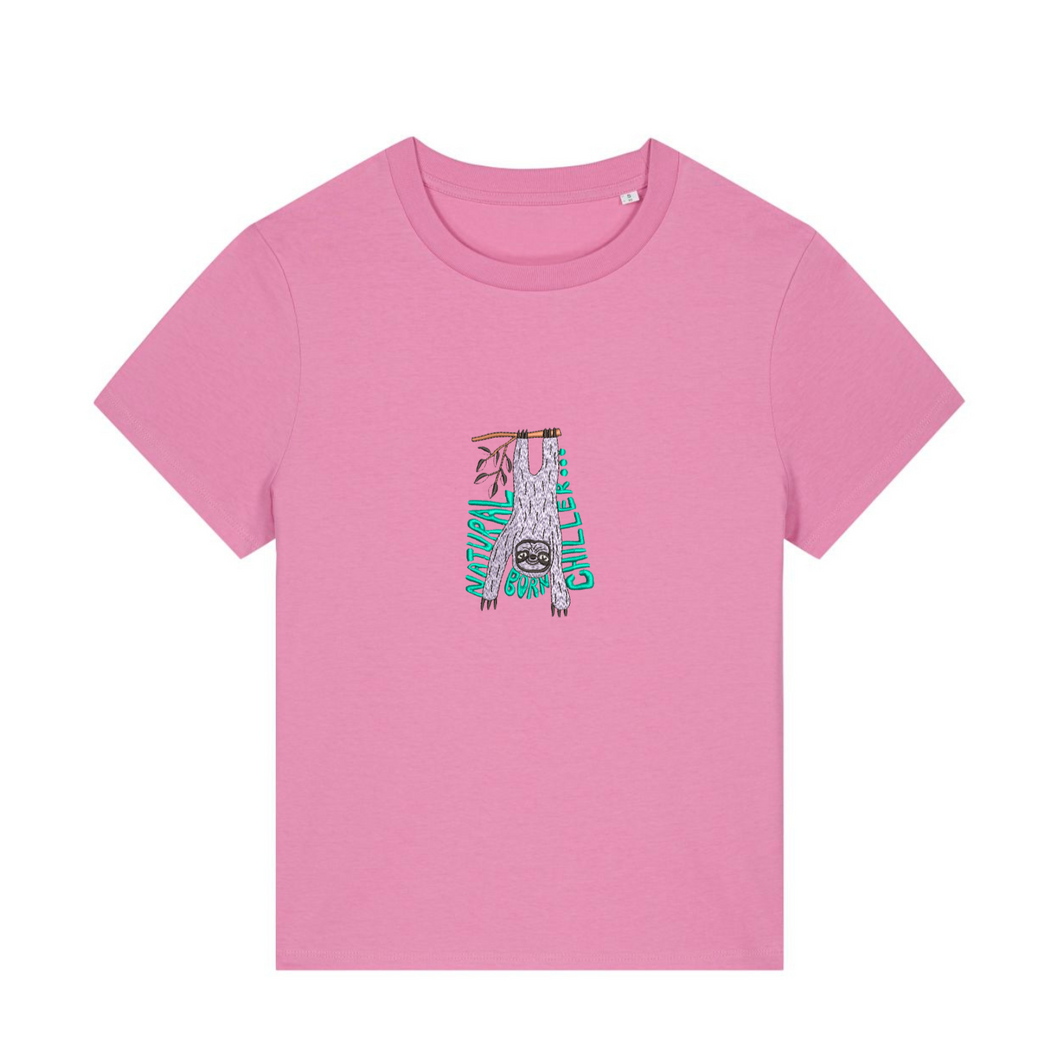 NATURAL BORN CHILLER...- Embroidered WOMEN'S T-SHIRT