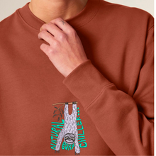 Load image into Gallery viewer, NATURAL BORN CHILLER...- Embroidered UNISEX CREW NECK Sweatshirt
